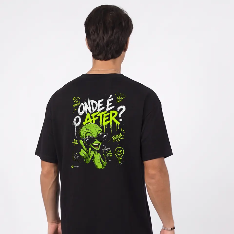 Camiseta Oversized Onde é o After ET — foto principal
